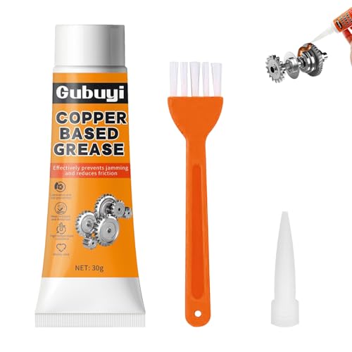 30g Graisse Cuivrée Mécanique, Graisse Antigrippant en Cuivre, Copper Grease, graisse Etrier de Frein, Résistant à L'usure, Empêche Le Grippage,...