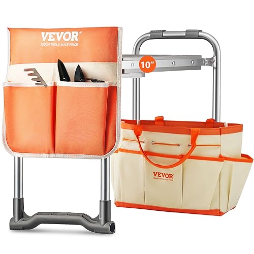 VEVOR Tabouret Agenouilloir de Jardin Coussin Large en EVA 250 mm Banc de Jardinage Pliable Charge...