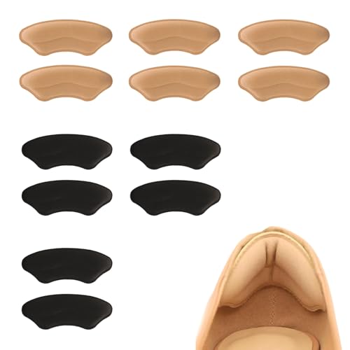 La Mejor Lista de Fundas de talonarios para Hombre - los preferidos. 48 Almohadillas de Talón, 6 Pares Talonera para Zapatos, Protectores de Tacón, Adheribles para Zapatos de Mujer y Hombre