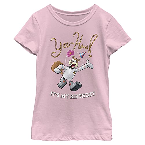 Fifth Sun Spongebob Squarepants Yee Haw Sandy Girls Short Sleeve Tee Shirt