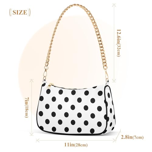 Bolso Hobo Tote con Cadena y Cierre para Mujer miniatura 5