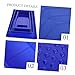 WOONEKY 3pcs Multi-Purpose Paint Trays Tuning Tool for Easy Pigment Mixing and Brush Storage Random Style