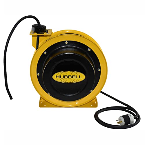 Industrial Duty Cord Reel with Bare End on Cord, 14/3c x 50' Cable, GCA14350-BC