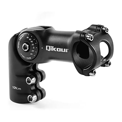 Bike Stem 120 Degree Adjustable Bicycle Stem 1" / 1.25" Handlebar Riser Adapter for Road Bike, Mountain Bike, MTB, BMX, Cycling (95, Handlebar Diameter 1.25" / 31.8mm) Cover