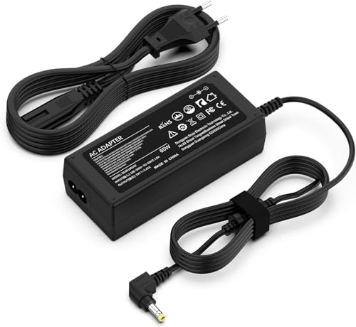 shefor 65W Cargador para Portátil Toshiba Satellite C50 C655 C850 C855 C55 C655 L55 L655 L675 L745;ASUS A52F Q301 X401A X501 X550C EXA1208EH EXA0904YH Alimentación Adaptador Ordenador 5.5 * 2.5mm