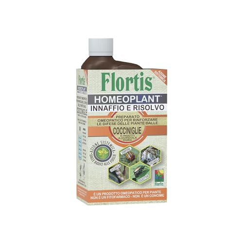 Flortis, Homeoplant Cocciniglie, Preparato Omeopatico Rinforzante per Piante Contro Cocciniglie, Formato da 750 ml