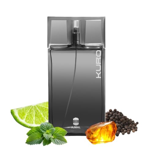 Ajmal Kuro Eau de Parfum for Men, 3.0 oz – Aromatic Spicy Scent
