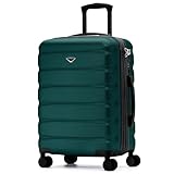 Flight Knight 24x16x10 Expandable Carry On Suitcase Hardside TSA Lock USB C Lightweight Luggage Silent Double Spinner Wheels Maximum Overhead Carry-On Bag For Virgin & South West Approved Airlines