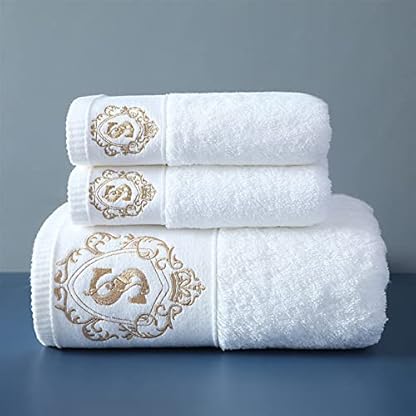 BBFFT Badetücher für Badezimmer, 3pcs / Set Cotton Luxus Handtücher Badezimmer Gesicht Badetuch Set Soft Five Star Hotel…