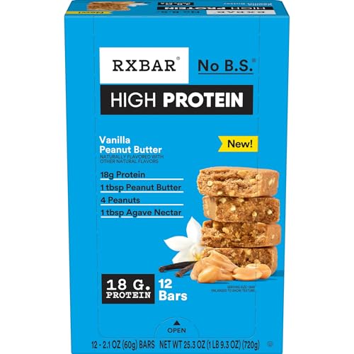 RXBAR High Protein Bars, Gluten Free, Protein Snacks, Vanilla Pea...