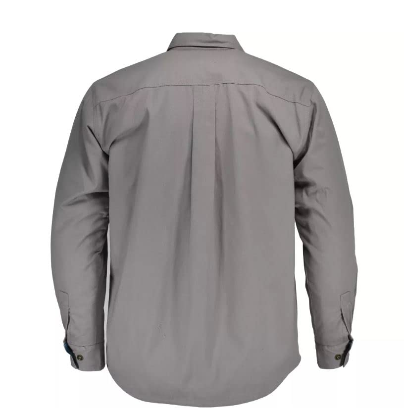 Regular and Big and Tall Flannel Lined Cozy Twill Shirt Jacket for Work and Casual Wear to 6X Tall and 8X Big4