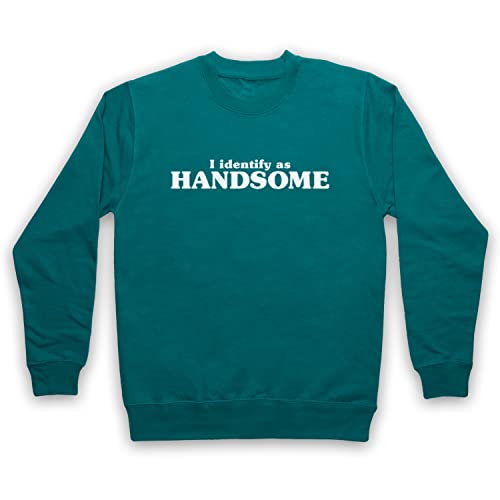 Sweat-shirt adulte I Identify As Handsome, vêtement décontracté à message