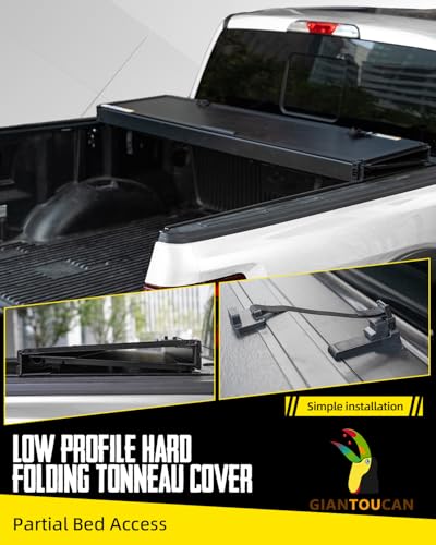 Image of Hard Top Low Profile Flip-up Tonneau Cover compitable with 2024-2026 Ford Ranger 5ft Bed