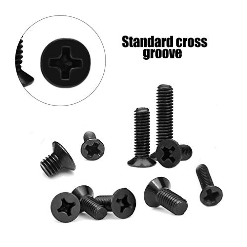Schroevenset, 500 stuks, M2, M2,5, M3, PC schroeven, zwarte computerschroeven met schroevendraaier, mini… - Image 6