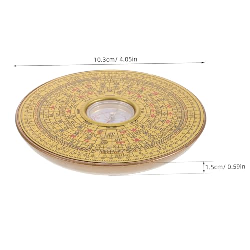Brújula China de Aleación Pequeña Metálica Feng Shui miniatura 2