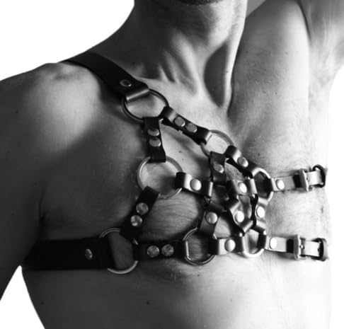 Gothic Chest Belt for Men Tough Guy Harness Chest Chain Adjustable Shoulder Belt Jewelry Body Chain Accessories Bar Party Clubwear4