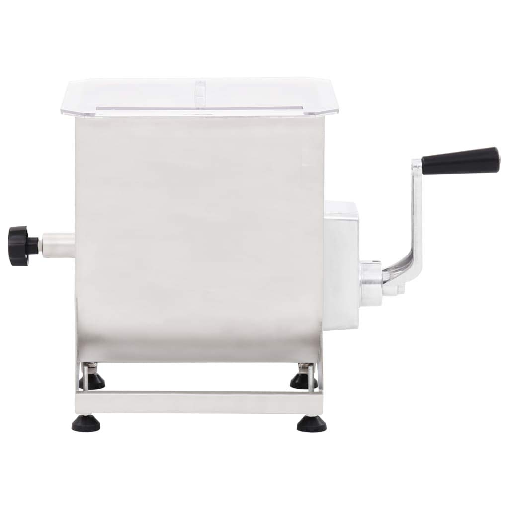 Mezcladora de Carne Manual 44 lbs - Acero Inoxidable, para Cocina Profesional y Doméstica