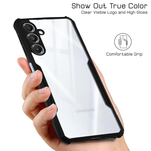 Image of Jkobi Back Cover Case for Samsung Galaxy A16 5G (Shockproof with Polycarbonate Clear Panel | Professional Black)