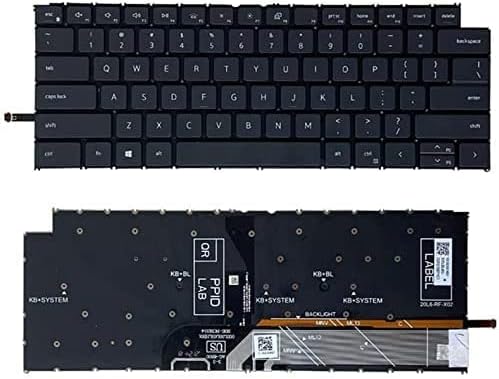 New US Black English Backlit Laptop Keyboard (Without palmrest) for Dell Inspiron 7415 P147G P147G002 Light Backlight
