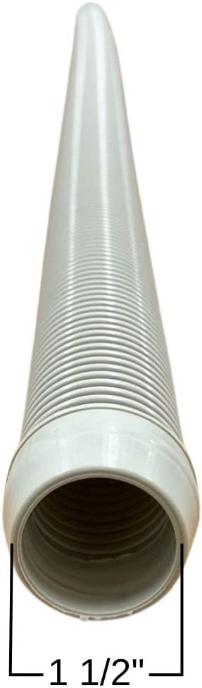 DPM Heavy-Duty Pro Swimming Pool Cleaner Hose 4 Ft Made in USA Swimming Pool Vacuum Cleaner Sectional Hose Universal Compatible Navigator Baracuda G3 Kreepy Krauly Rebel Aquanaut (4, Frost Gray)