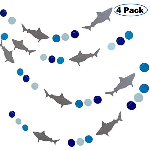 Geekbuzz Shark Foil Ceiling Hanging Swirl Decorations 30pcs Spiral