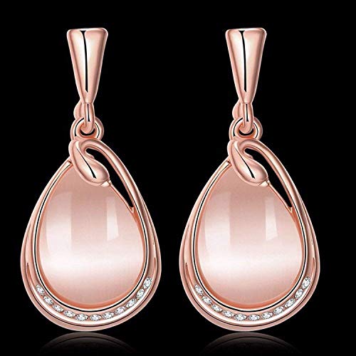 Image of Shining Diva Fashion Crystal Collection Gold Plated Jewellery Set for Women (Rose Gold)(rrsdcmb280 8306b 9580er)