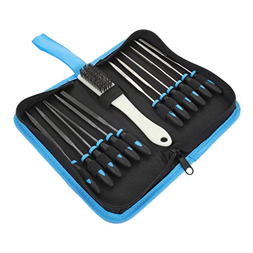 OSALADI 13-piece Plastic Surgery File Set Household Tool Kit Steel Filing Tool Set for Home Use