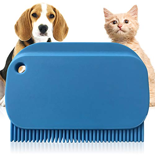247SHOPSTOP CORP. Pet Hair Remover for Couch, Cat and Dog Hair Removing Brush Comb for Cleaning Sofa Bed, Furniture, Car Interior, Seats, Carpets (Blue)