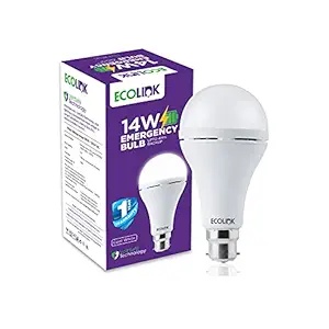 EcoLink 14W B22 LED Emergency Bulb (Cool Day Light,Pack of 1)