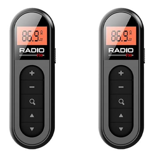 Mini radio FM de poche pour seniors et sportifs récepteur portable écran LCD