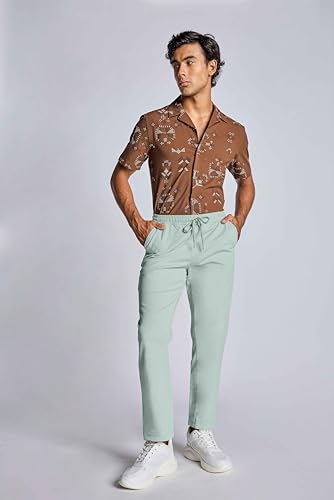 Image of FTX Men Solid Cotton Regular Fit Multicolor Track Pant