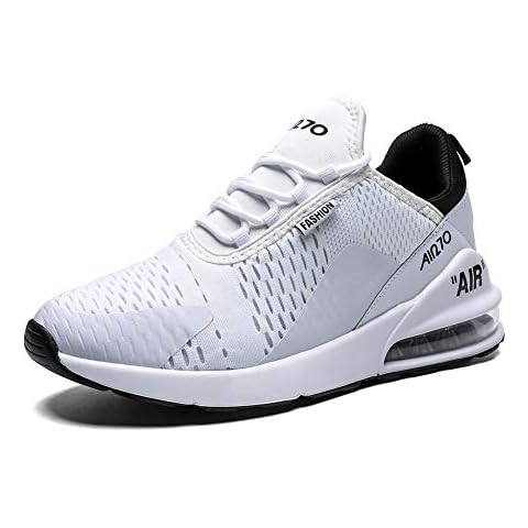 Classic Pink Herren Damen Straßenlaufschuhe Trainer Stoßdämpfende Turnschuhe Sportschuhe Luft Leichte Walking Gym Jogging Fitness Athletic Weiß 44 EU Cover