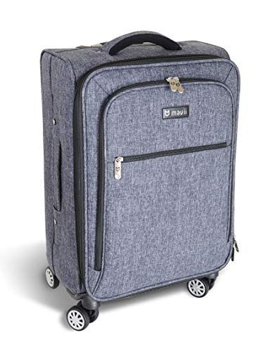 Mavii Costume Rack Carry-On Luggage with Spinner Wheels, Gray