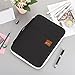 BTSKY Multi-Functional A4 Document Bags Portfolio Organizer-Waterproof Travel Pouch Zippered Case for Pads, Notebooks, Pens, Documents(Black)