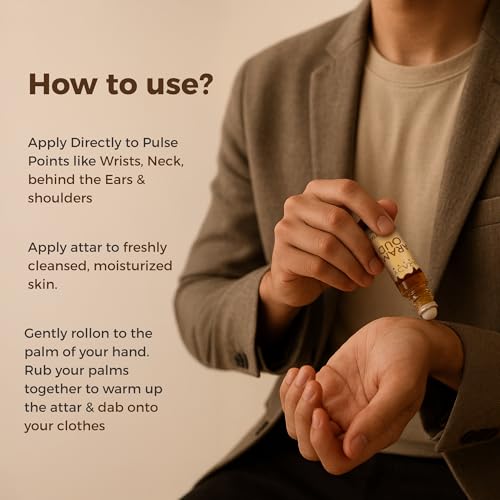 Image of Caramel Oud Attar | Non-Alcoholic Perfume Oil Roll on | Luxury Attar | Premium and Long-lasting | 6 ml