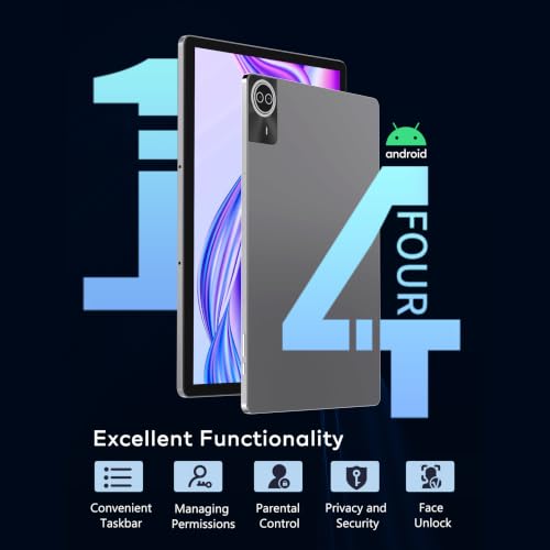 Image of 2026 New 10.3 Inch Tablet with Stylus, 2K IPS Display Tablet Android 14 Tablet, 19GB RAM 256GB ROM (1TB TF Expandable), 8-Core,8+13MP Dual Camera, 8000mAh Battery, 5G /2.4G Dual WiFi - Silver