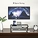 BONTEC Wooden Monitor Stand Riser, 2-Tier Desk Shelf with Storage Organizer, Ergonomic Computer Stand with Cable Management, Cellphone Holder, Black, 16.5 Inch