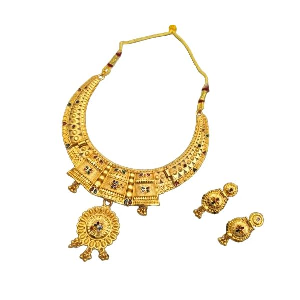 Z HOUSE Handcrafted Gold-Plated Jewellery Set for Women and girls