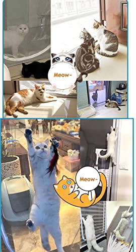 Dooreasy Pet Screen Door, Upgraded Cat Resistant Screen Door To Stop Cats Running Out, Easy Install Pet Door Mesh Screen With Zipper Closure, No Slightest Gap, Fresh Air In (Fits Doors Up To 36"X83") #TOP6