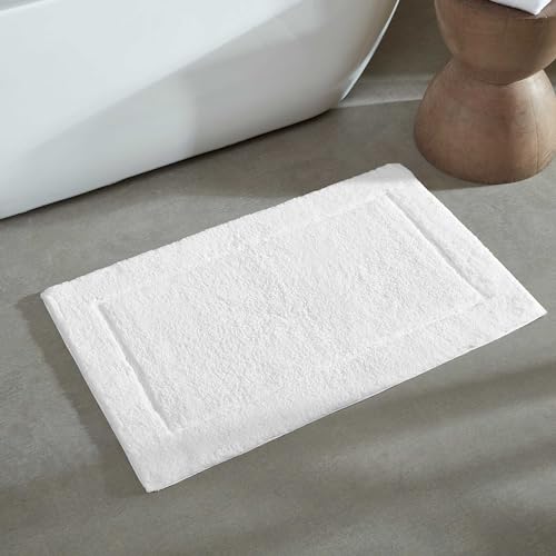 Tapis de bain moderne Calvin Klein grand format blanc absorbant - 3