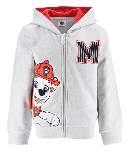 Nickelodeon Universe Pat Patrouille, Sweat Shirt Gargon (FR/ES, Âge, 3 Ans, Taille Normale, Gris Clair)