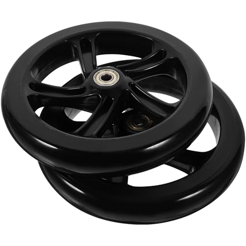 Roues de trottinette PU 175 mm lot de 2 roues pour scooter et fauteuil roulant