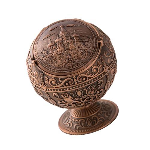 Posacenere in metallo con coperchio girevole, struttura in metallo, pulizia secondaria rapida 30, per interni ed esterni, essenziale per esterni