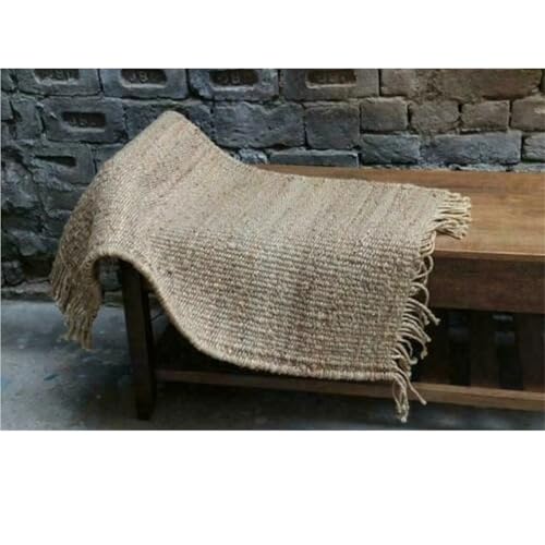 Alfombras largas de yute RTTYIKU pasillo bucle modernas 5