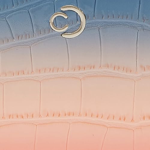 Image of Caprese Eva Women's Wristlet Zip Around Wallet, Large| Stylish Faux Leather Wallet with Zipper Closure | Three Compartments & Card Slots | Elegant Design for Casual & Special Occasions (Navy Blue)