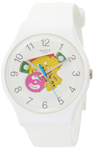 Swatch SUOW148 montre homme avec boîtier transparent et grand cadran épuré