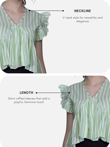 Image of DHRUVI TRENDZ Women's Cotton Regular Fit Top