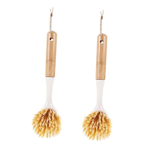 Ipetboom Plastic Wok Brush Pot Cleaning Brush Dish Scrubber Kitchen Cleaning Tool