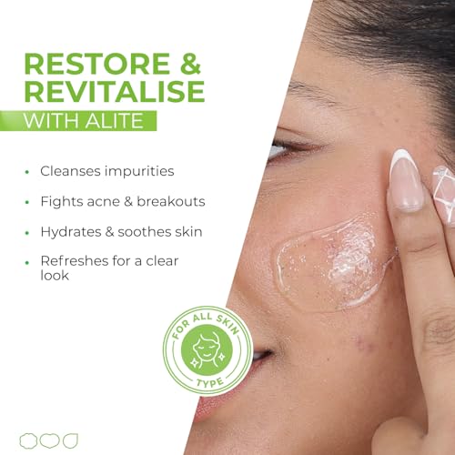 Image of Alite Neem & Aloe Vera Face Wash | Purify, Hydrate & Defend Against Acne | Gentle, Effective & Dermatologically Tested (Pack of 3,70g Each)