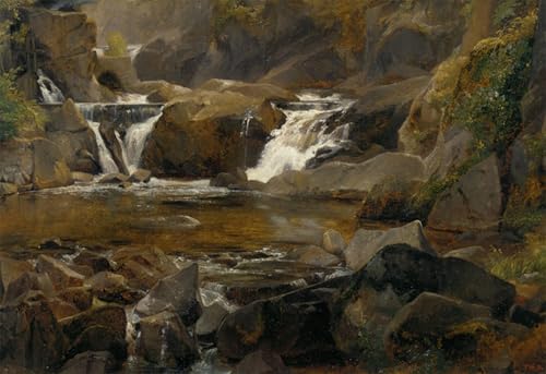 Tableau d'art mural vintage Auvergne Rousseau 60x90 cm